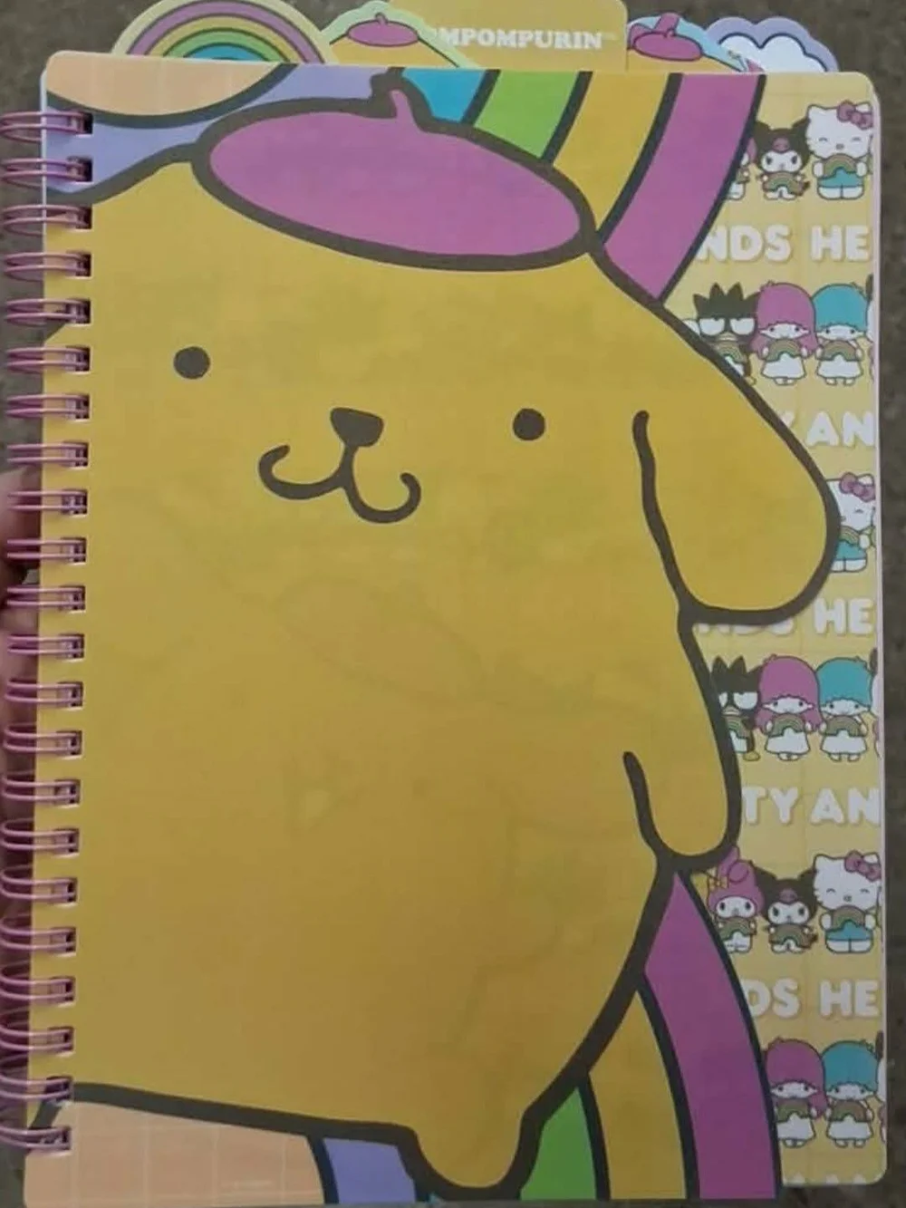New PomPomPurin Tabbed Journal Book